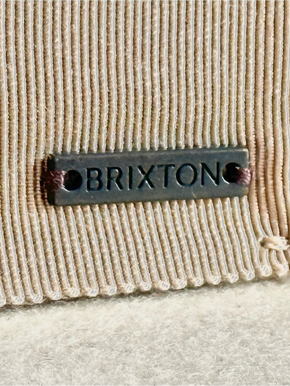 Brixton Joanna Felt Hat in Light Khaki Wide-Brim Wool Fedora Size Medium